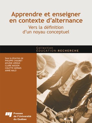 cover image of Apprendre et enseigner en contexte d'alternance